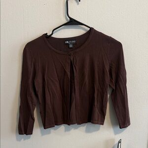 I.N. Studio Brown Button Down Shirt